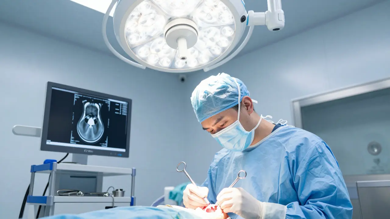 Co se operuje na chirurgii obličeje a čelisti?