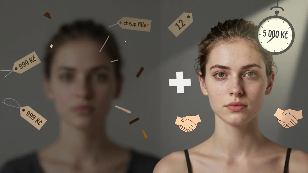 Dvě cesty k estetickému výsledku: jedna s nízkými cenami a špatným výsledkem, druhá s kvalitou a přirozeností.