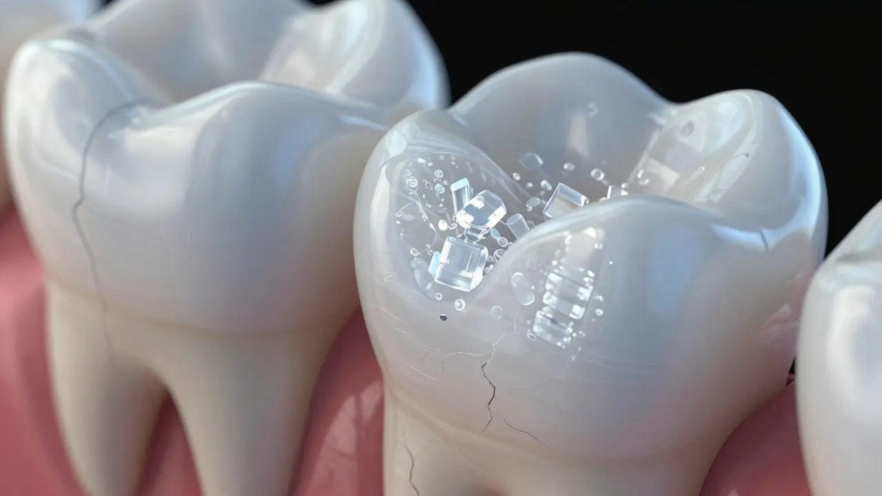 Jaké vlastnosti má sklo a proč je důležité pro zubní skloviny?