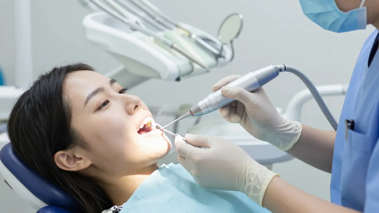 Jak probíhá pískování zubů? Vše, co potřebujete vědět