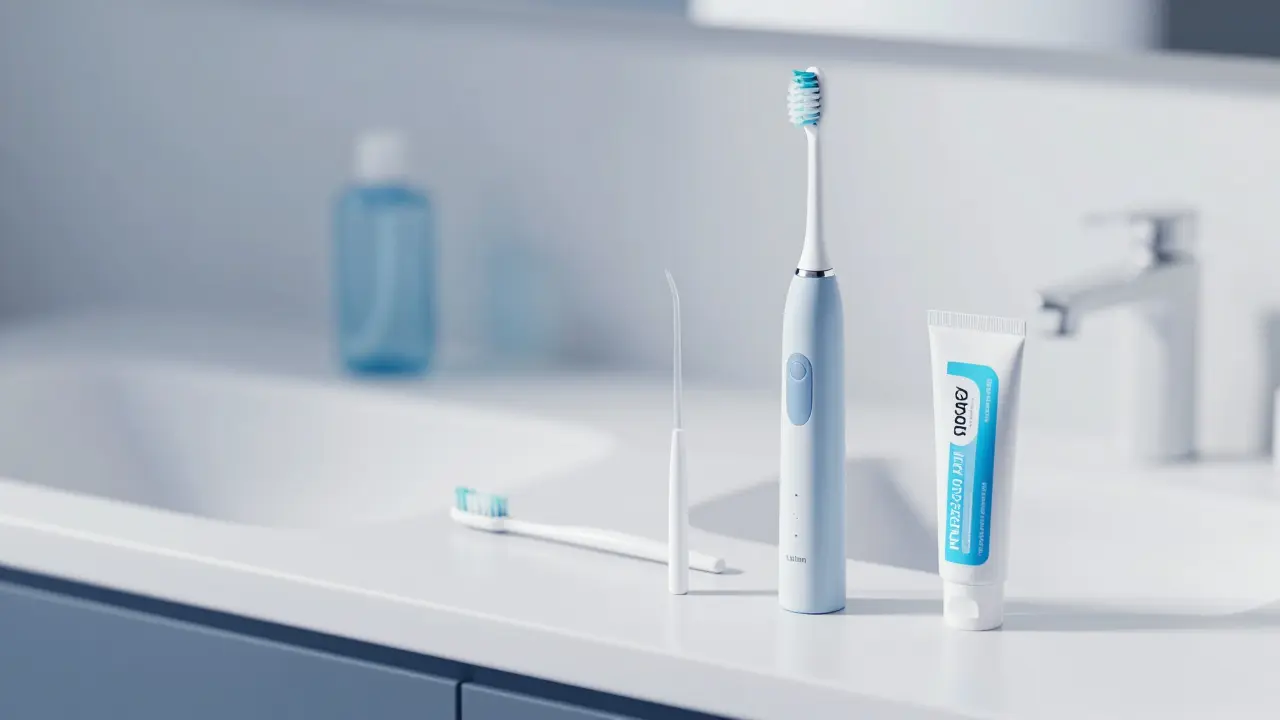 Hygienické pomůcky pro čištění zubů při nošení rovnátek