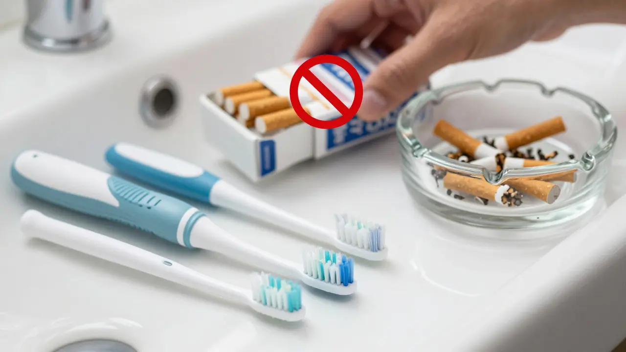 Hygienické potřeby a cigaretový popelník jako rizikový faktor