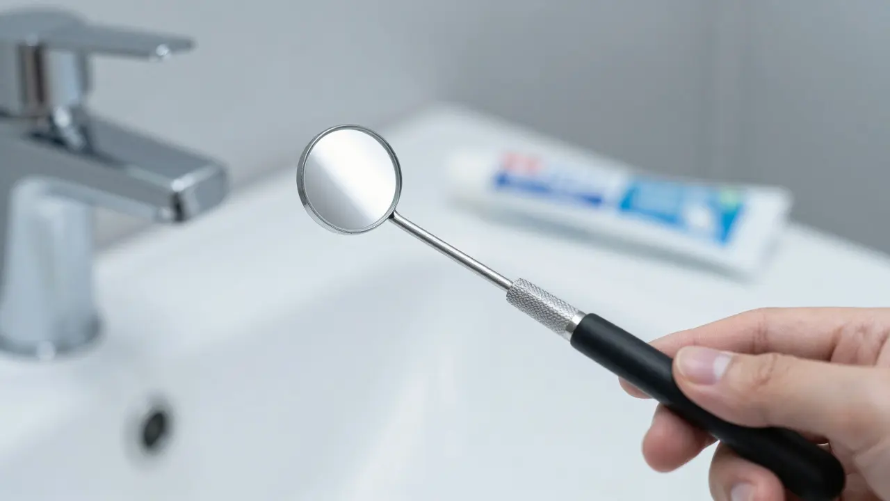 Dentální zrcátko: Jak správně používat pro kontrolu zubního plaku a zdraví dásní